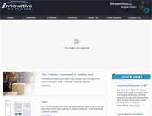 Tablet Screenshot of innovasysinc.com